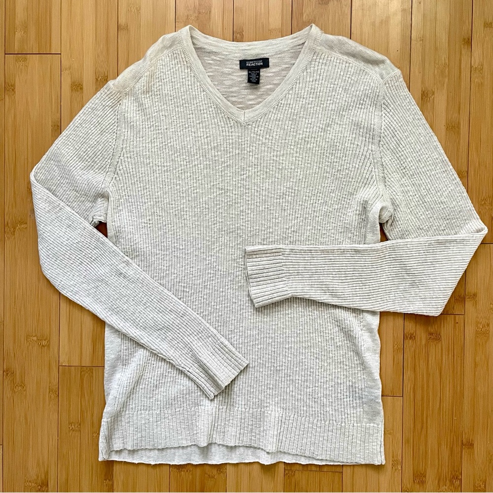 Kenneth Cole Reaction Lightweight Ribbed Sweater XL